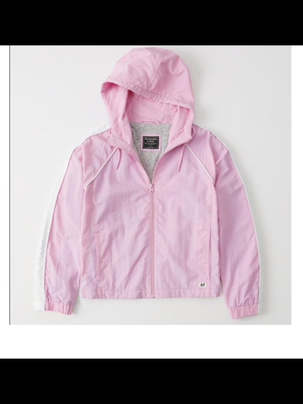 ABERCROMBIE PINK HOODED WINDBREAKER Y2K VIBE STREETWEAR